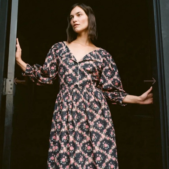 Christy Dawn Anastasia Dress - Rose Lattice - Medium - Picture 3 of 8